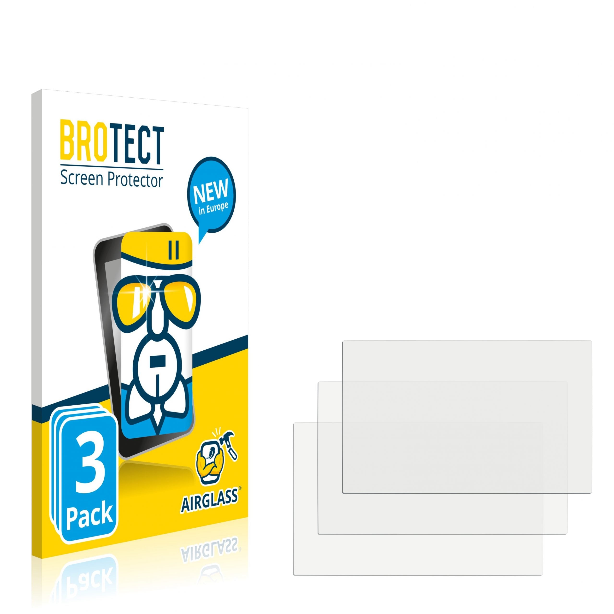 3x BROTECT AirGlass Glass Screen Protector for KIA Stonic 2021 DAB 8