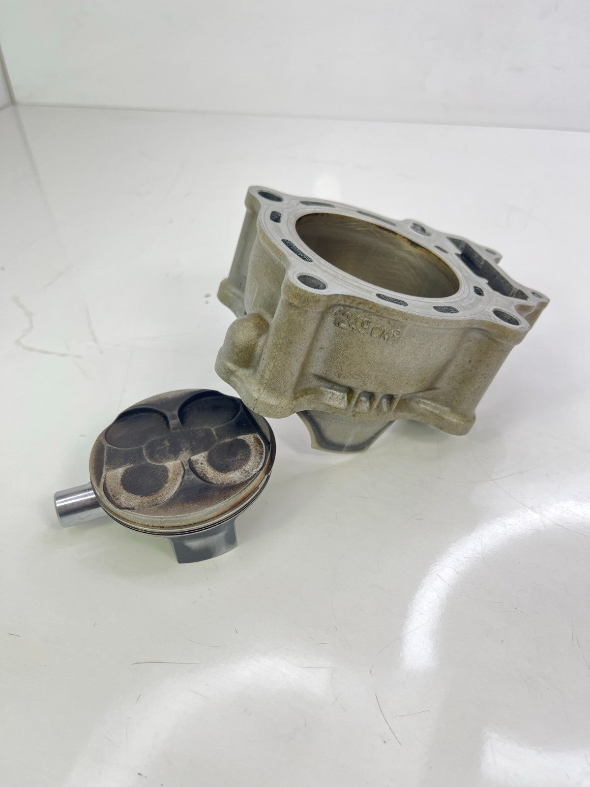 2008 04-09 HONDA CRF250R CRF 250R OEM CYLINDER JUG BARREL AND PISTON #2