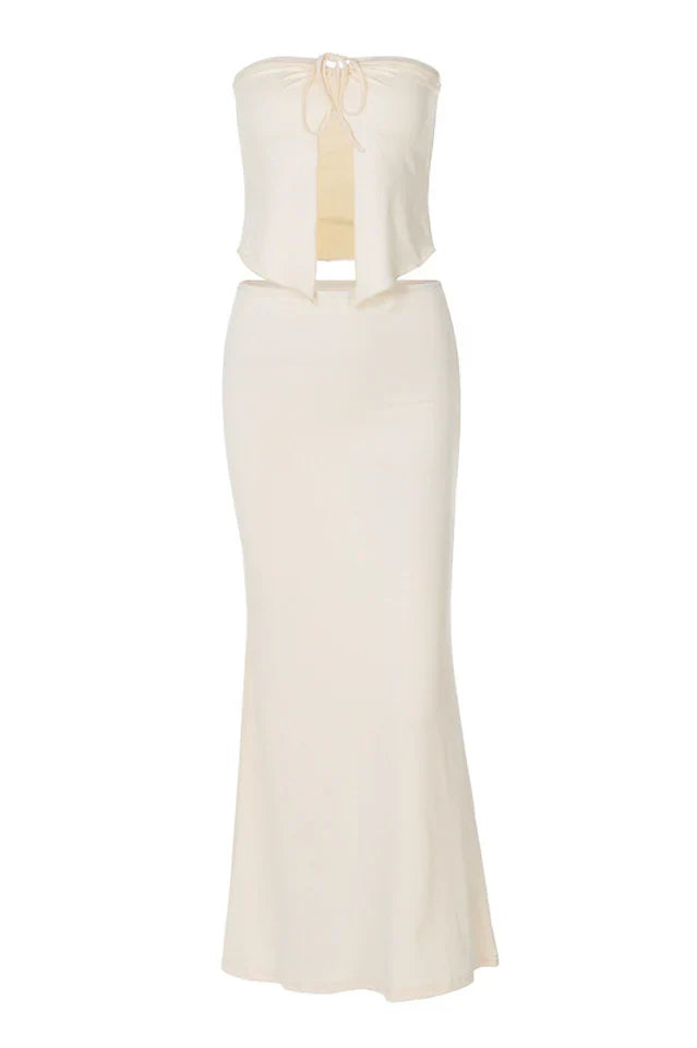 Erin Tie-Up Top & Skirt Set