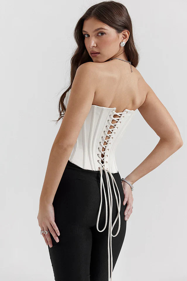 Genevieve Vintage Cream Strappy Bra