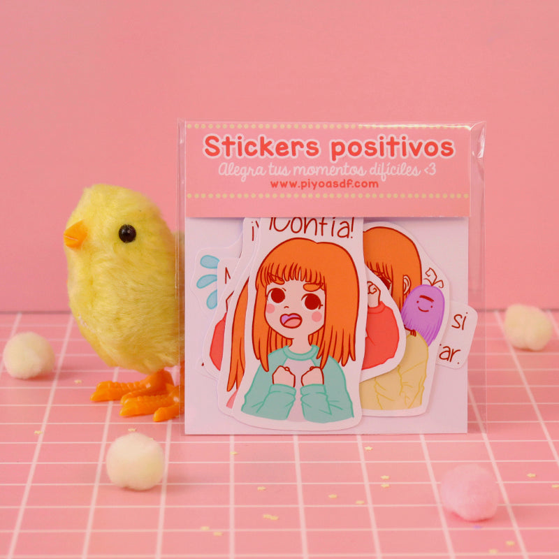 Set de stickers positivos (Modelo 1)