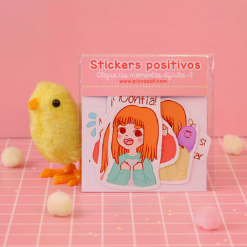 Set de stickers positivos (Modelo 1)