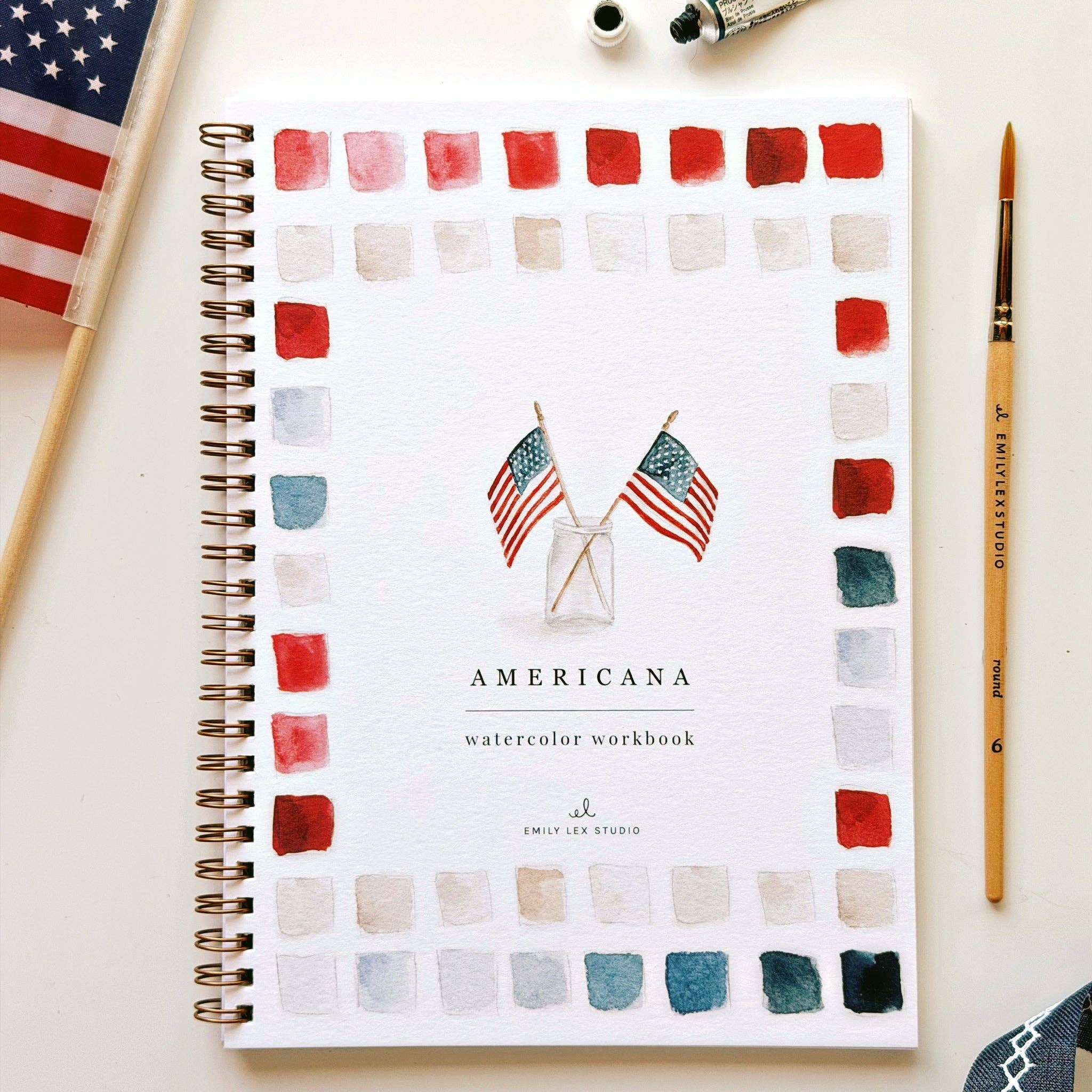 emily lex studio - Americana watercolor workbook
