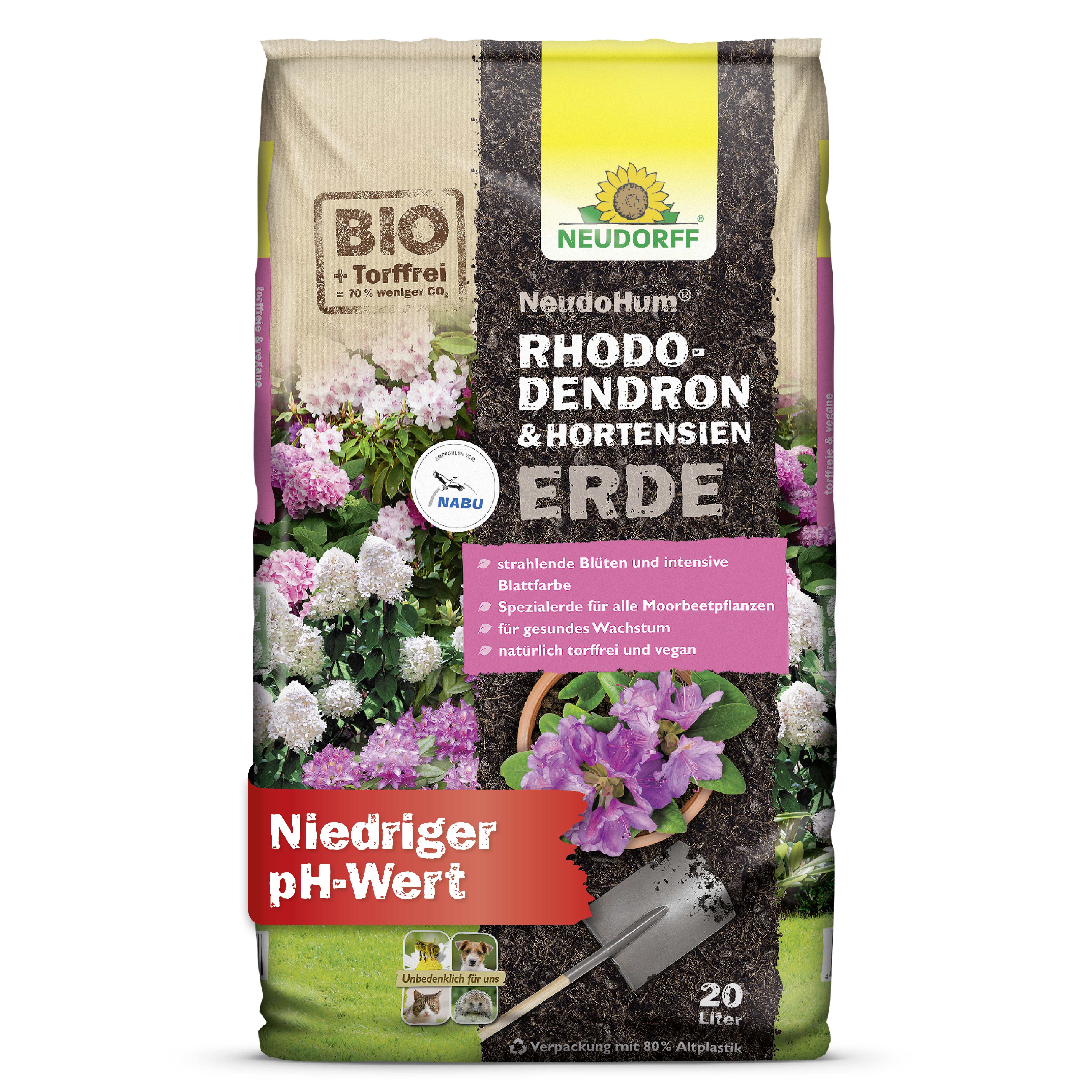 NEUDOHUM Rhododendron & Hortensienerde für strahlende Blüten und eine intensive Blattfarbe