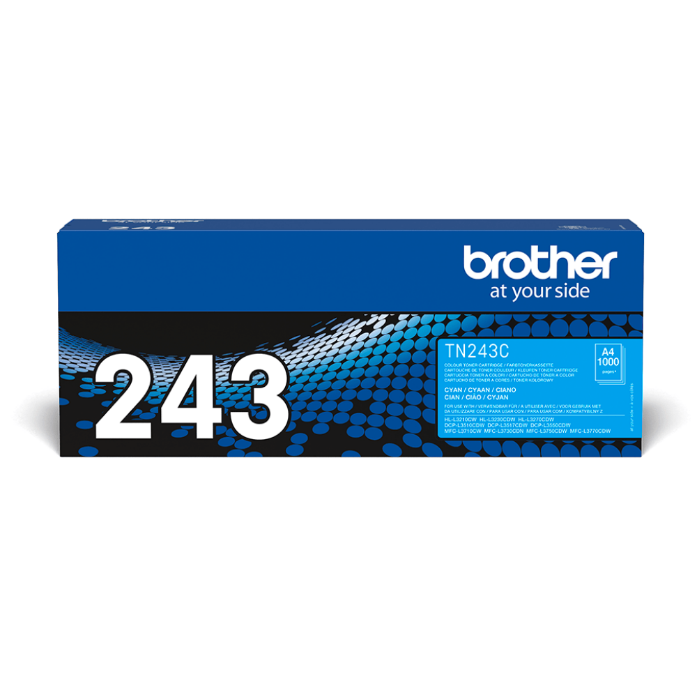 Brother TN-243 C : Toner de marque Brother modèle TN243 C cyan