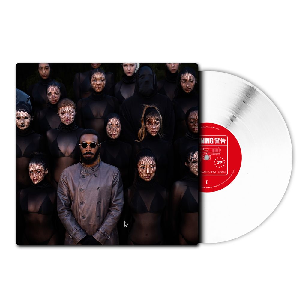 the album cover for JPEGMAFIA - EXPERIMENTAL RAP [Indie Exclusive White with Alternate Colored Cover]