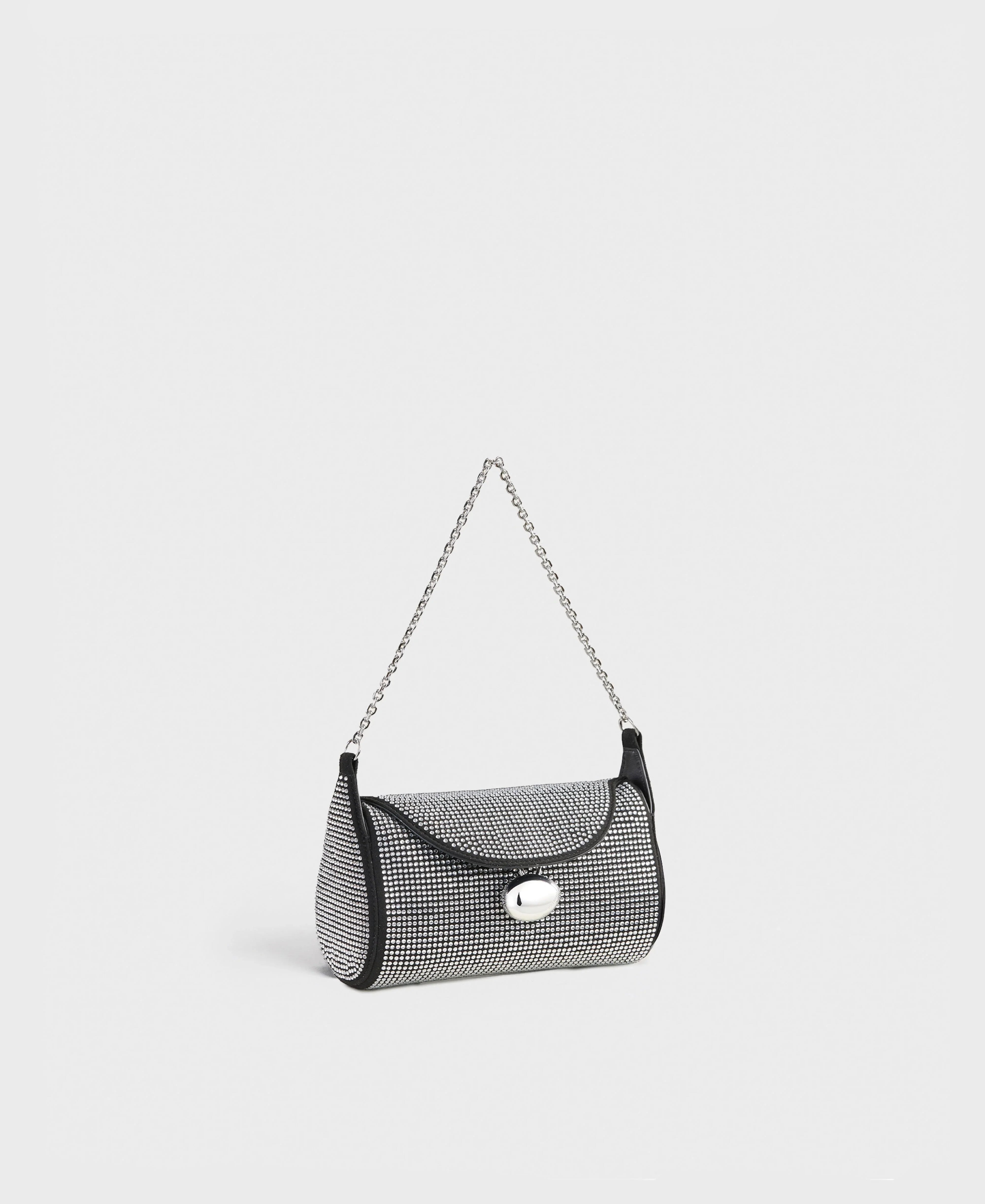 Mini Drop Duffel - Black Rhinestone