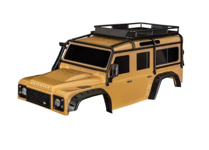 Traxxas Carrosserie Land Rover Defender TRX4 Clipless 8050 sable - Breizh Modélisme.