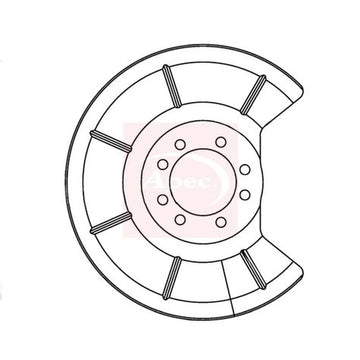 Apec Brake Disc Splash Guard Rear ASG1096