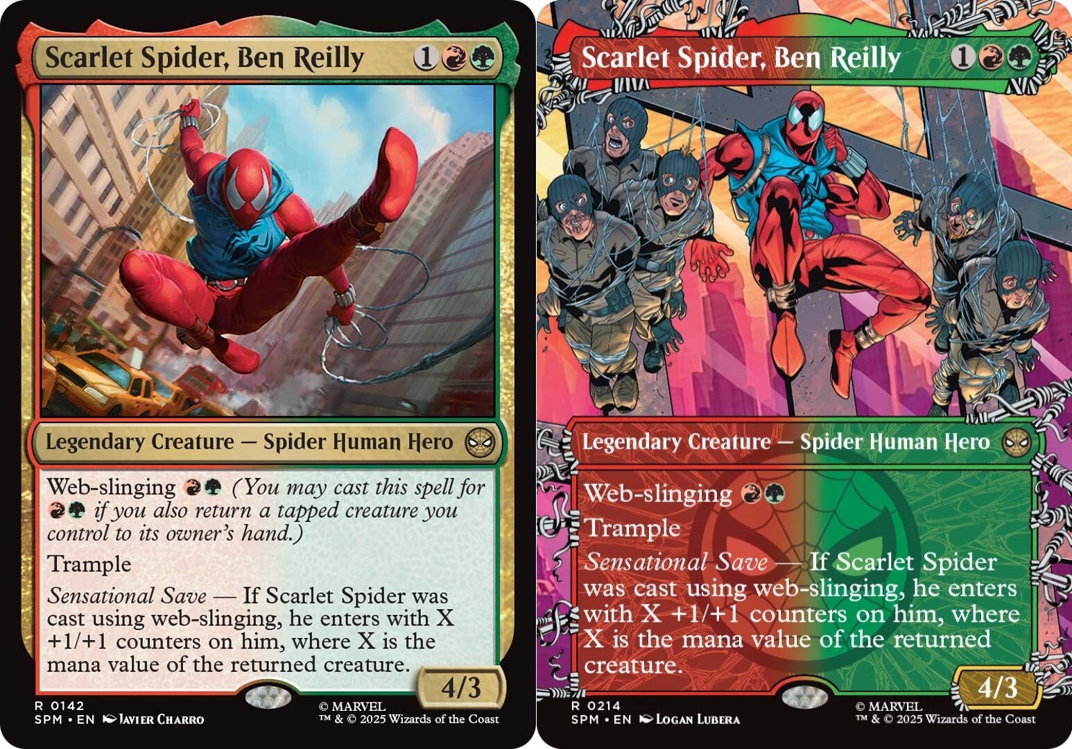 Here Are Two New Spider Men Cards From The Magic: The Gathering - Spider-Man Set