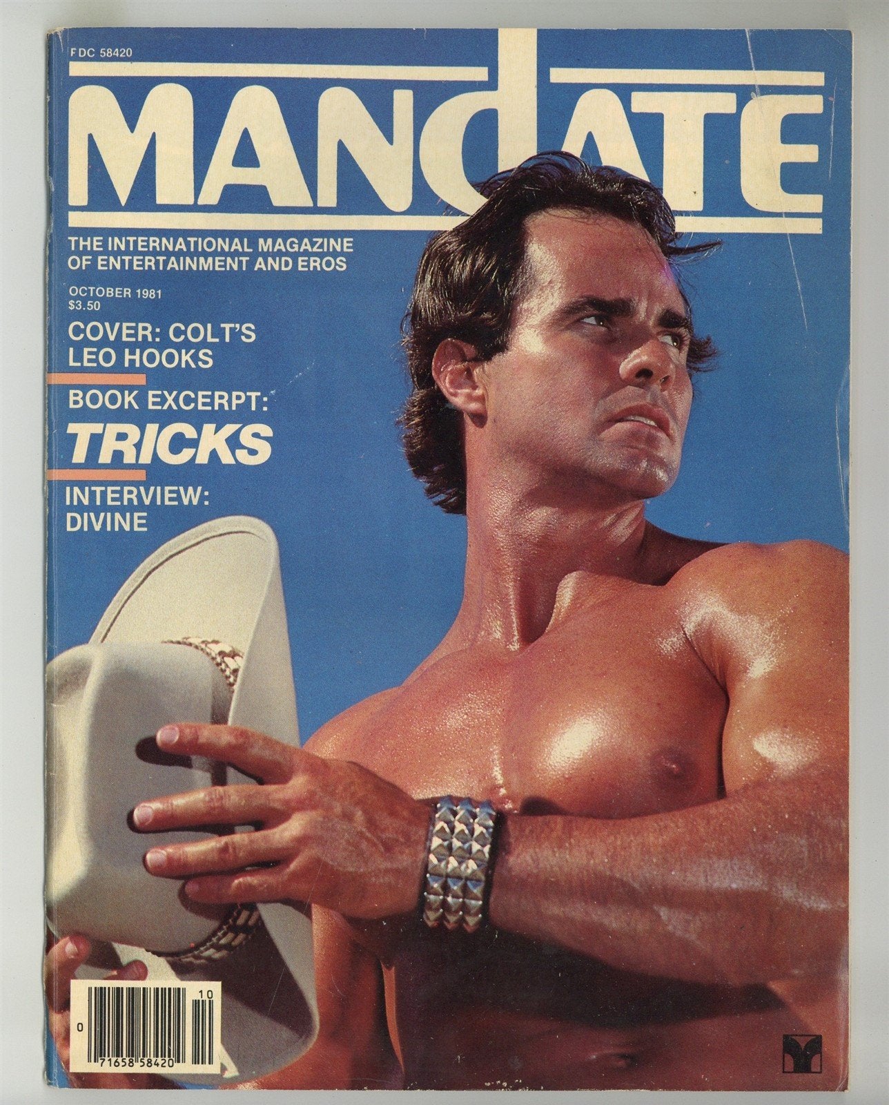 Mandate 1981 Leo Hooks, Colt Studios 80pg 9D Studios Vintage Gay Magazine M28760