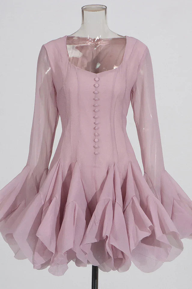 Miranda Asymmetric Hem Mini Dress