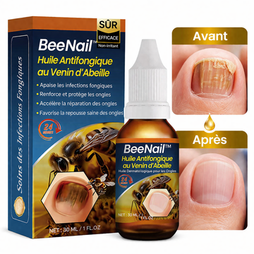 BeeNail™ Huile Antifongique au Venin d’Abeille | Éliminez les mycoses et restaurez vos ongles en quelques jours !