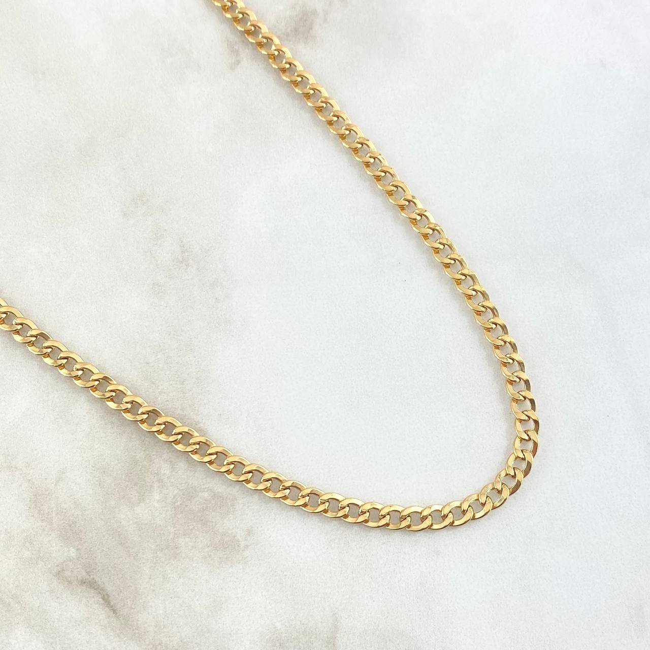 Cadena Cubana 6.8gr / 60cm / Oro Amarillo +1 18K ©
