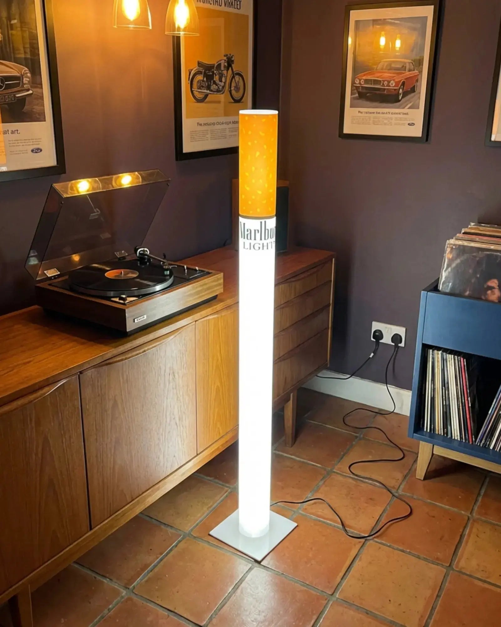 Vintage Marlboro Lamp Giant Cigarette Lamp , Retro Floor Lamp – RETROFUME