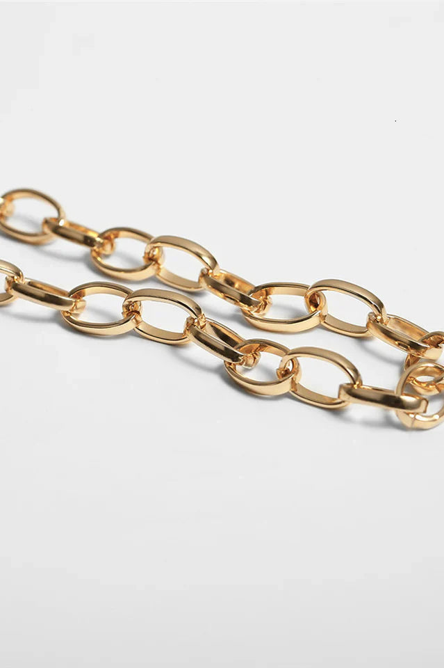 Lock Pendant Link Chain Necklace
