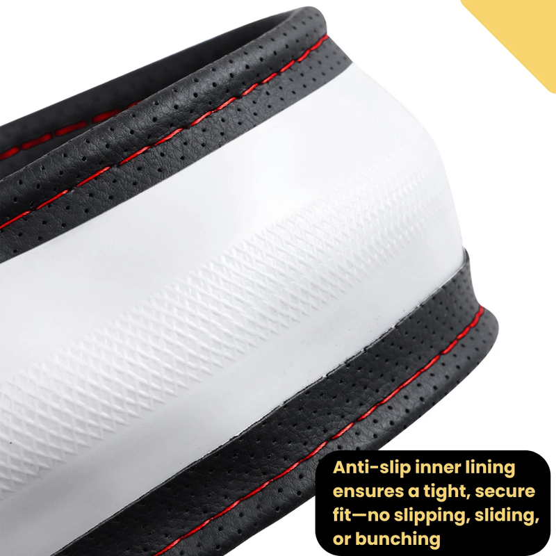 Steering Wheel Cover Pro Extra Layer for Toyota Hilux Double Cab 2005-2015 - Breathable & Anti-Slip - Circle 38 cm