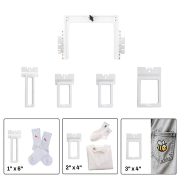 4in1 Small Magnetic Hoop Set, Sock, Mono, Pocket Clamp Hoops for Brother Embroidery Machines
