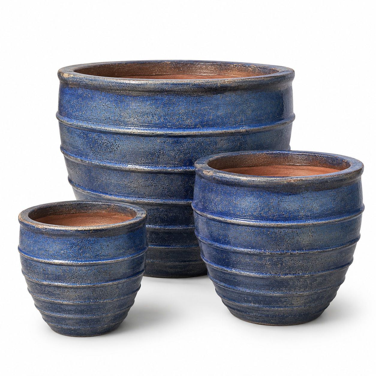 Raku Banded Planter