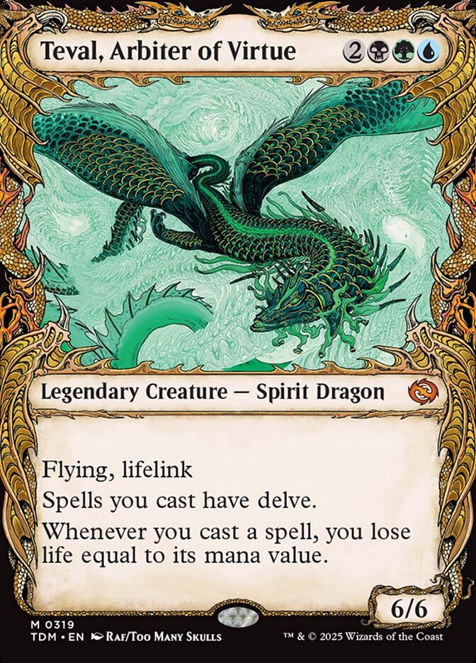Teval, Arbiter of Virtue · Tarkir: Dragonstorm (TDM) #319 · Scryfall Magic: The Gathering Search