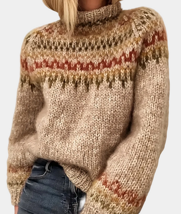 Pull Femme Laine Douce Imprimé - LuxeStyle