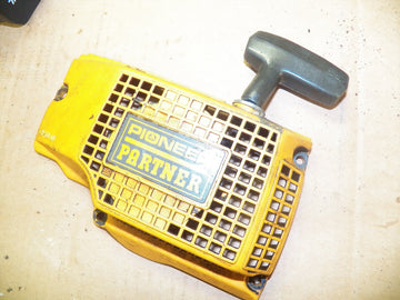 partner 500, 5000 chainsaw starter cover and pulley assembly