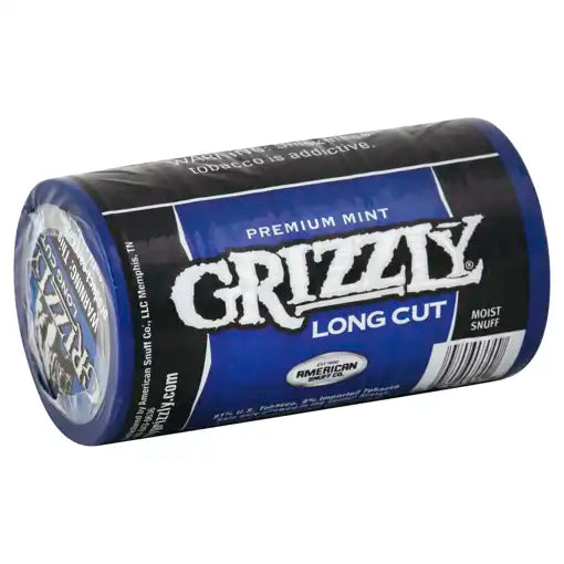 My Products – Dayton - #43 – Grizzly Snuff, Moist, Long Cut, Premium Mint,  5