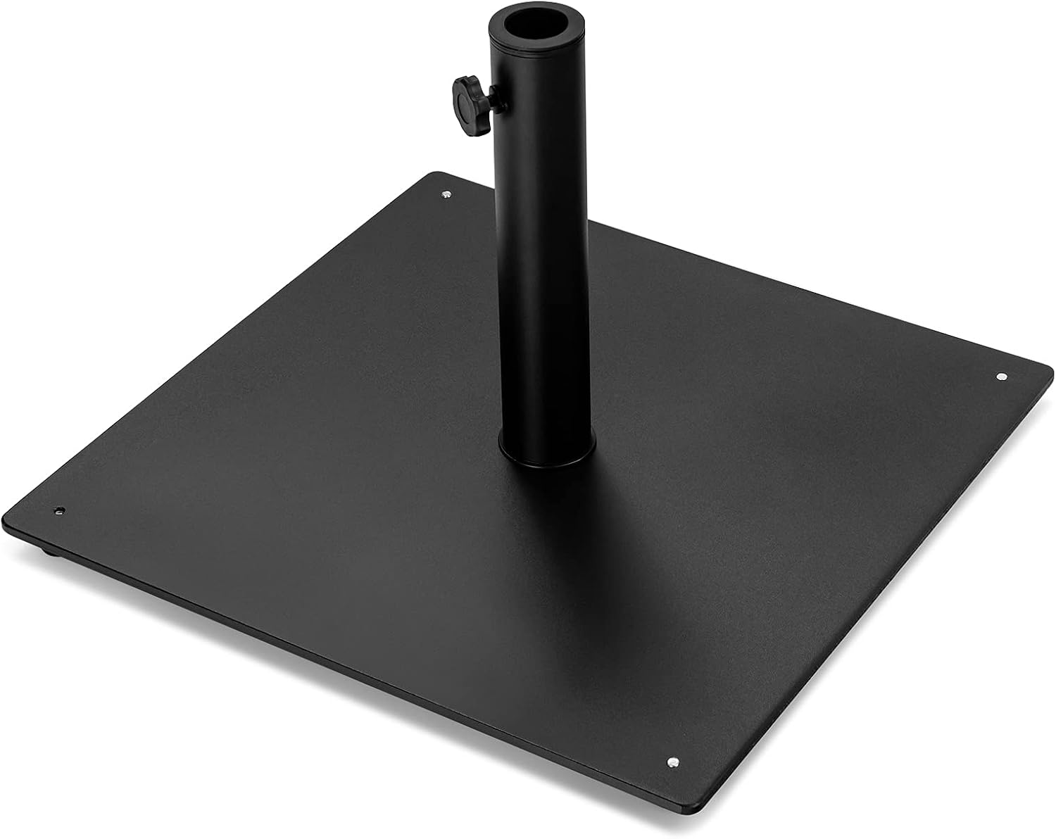Tangkula 36LBS Square Umbrella Base, Heavy Duty Patio Umbrella Base Stand with 3 Adapters, 20”x20” Weighted Outdoor Umbrella Stand with Adjustable Foot, Suitable for Backyard, Deck, Poolside