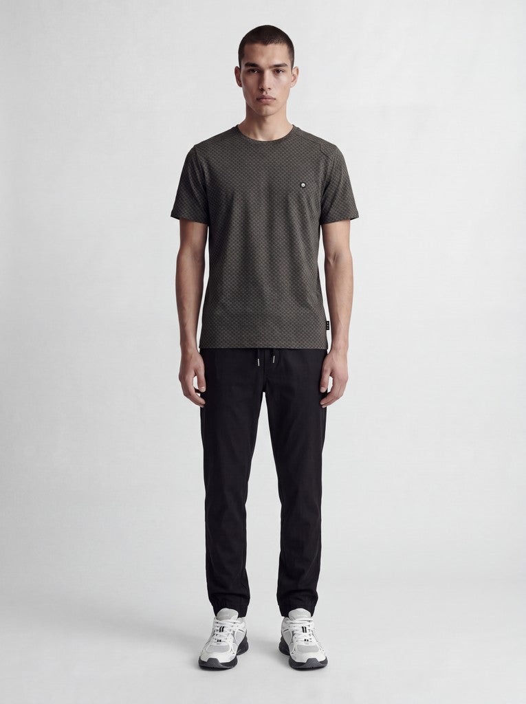 Jcopuffer Tee Ss Crew Neck Smu - Donkergroen