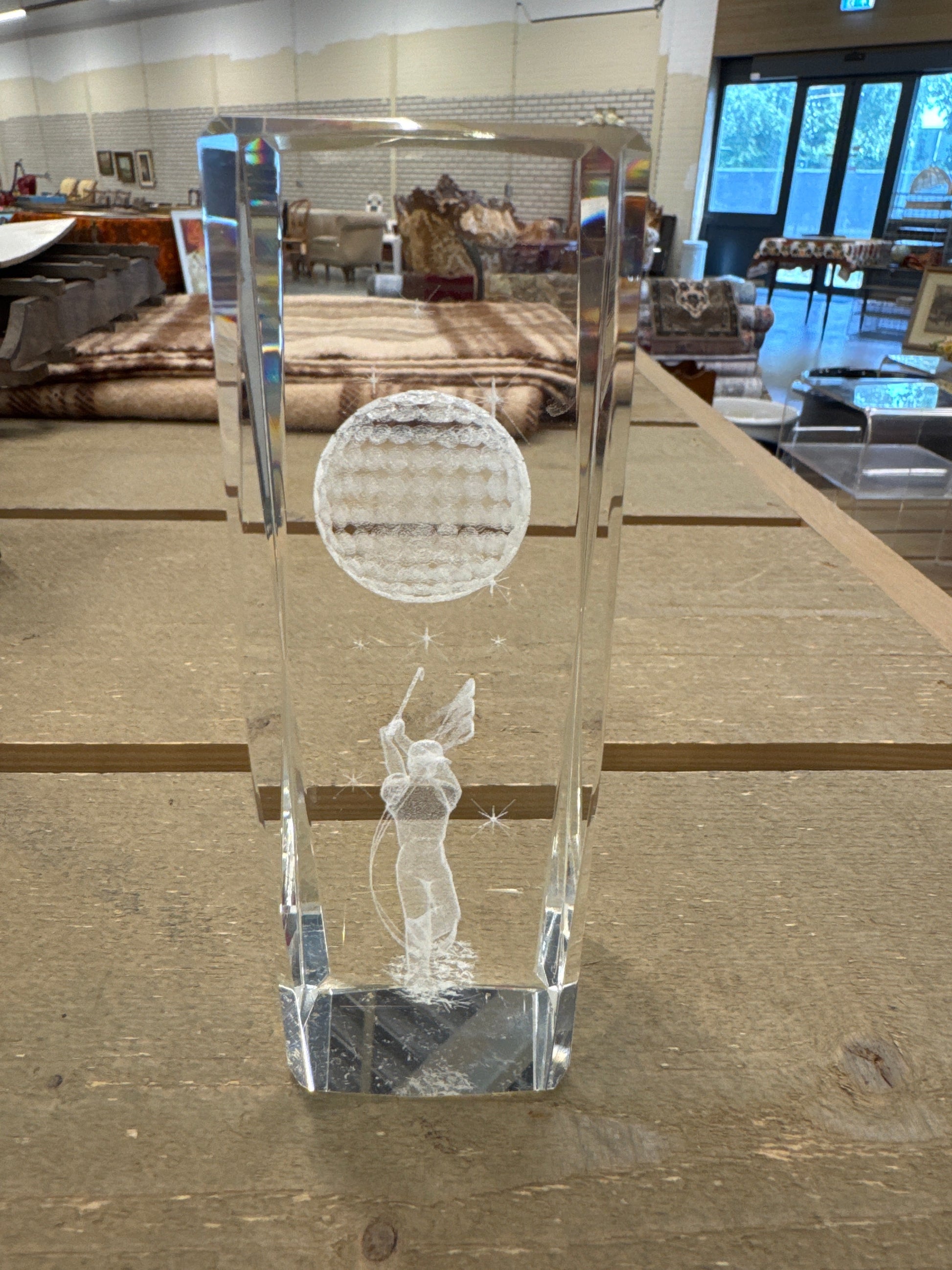 Hologram laserblok golfer