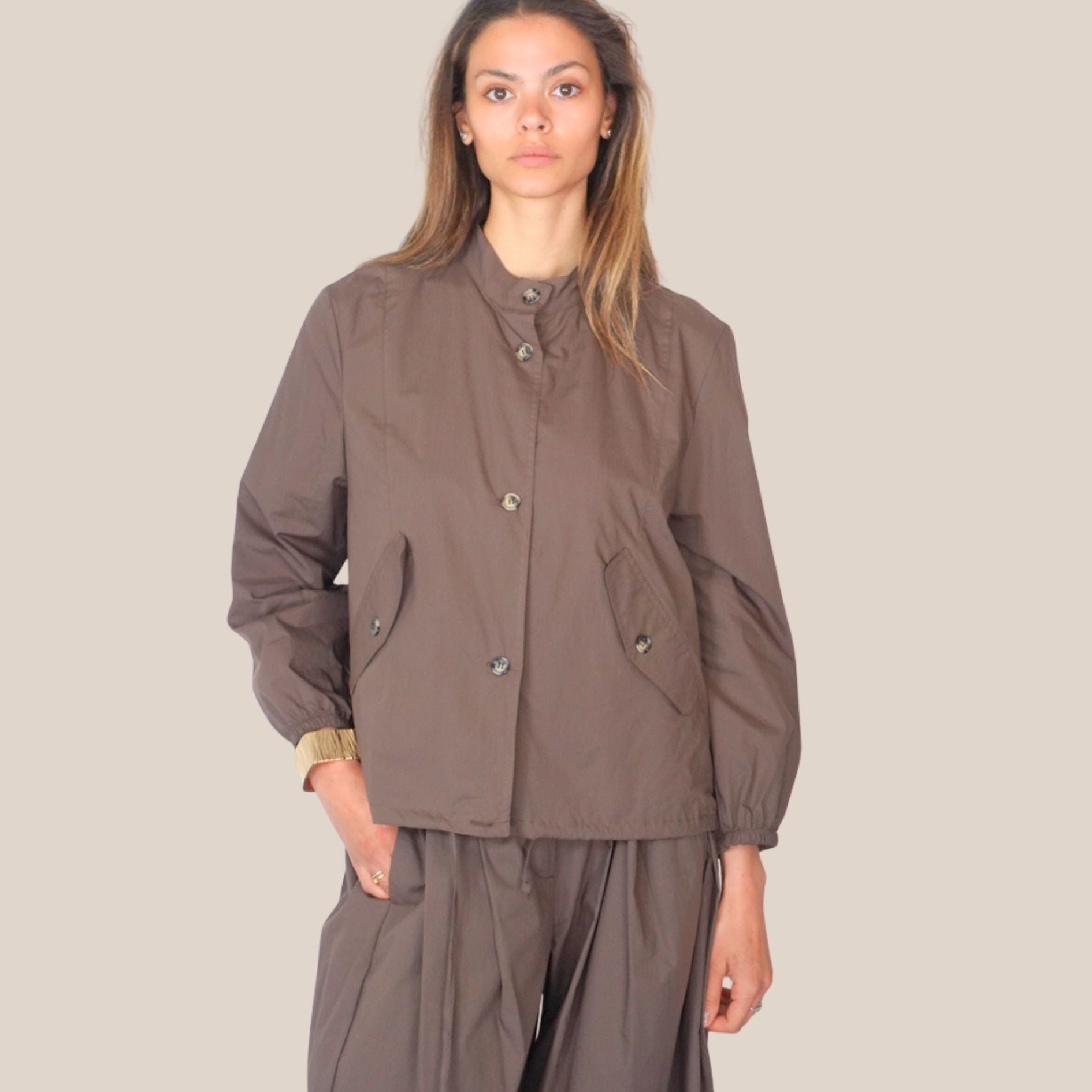 Vicolo giacca over fondo coulisse 100% cotone Art TAB1811