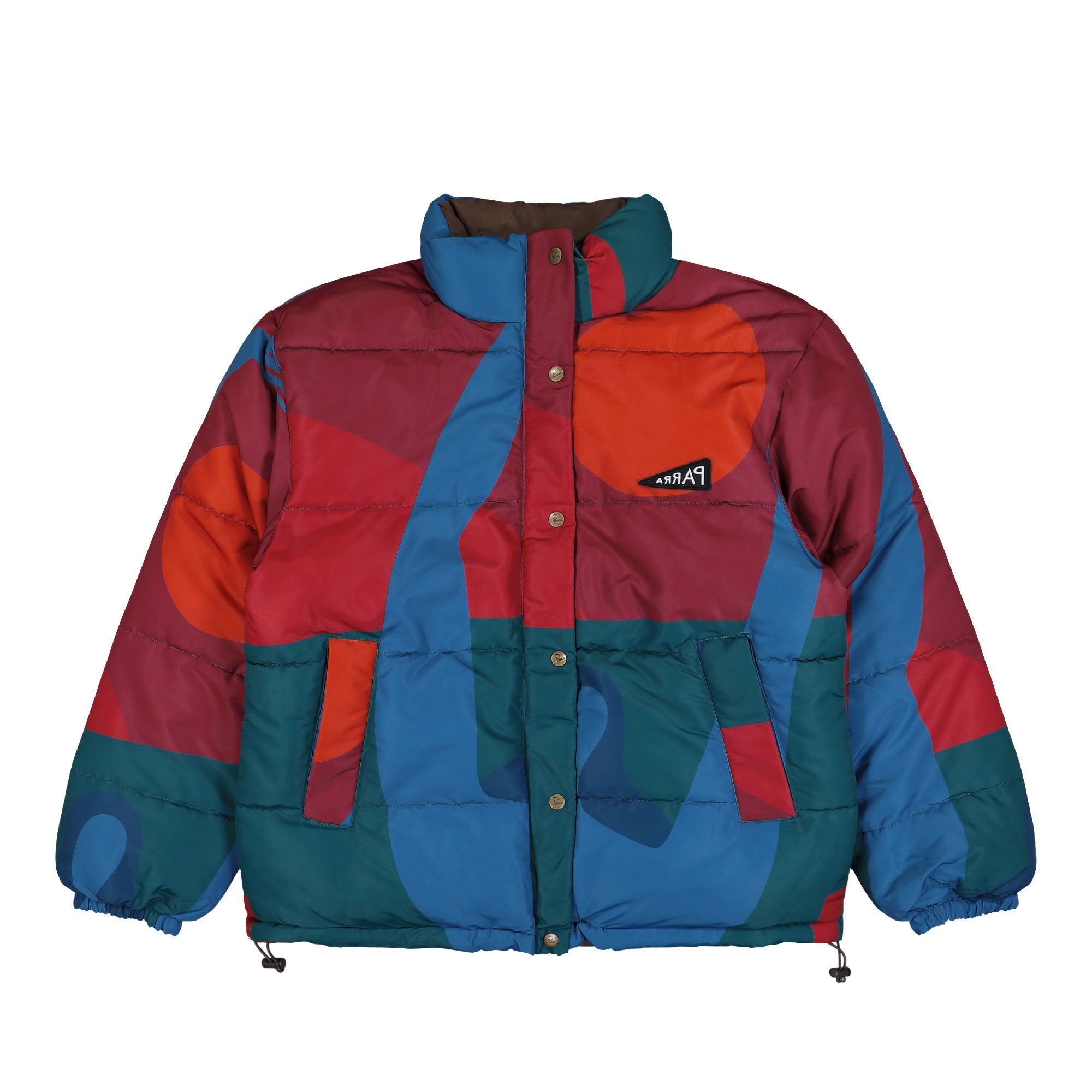 Parra Protect The Sun Reversible Puffer Jacket Brown Jacket 54435 | Overkill