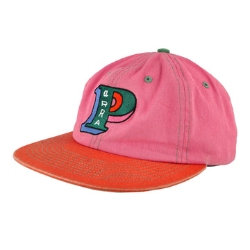 Parra Slanted P 6 Panel Hat Pink Basecap 55570 | Overkill