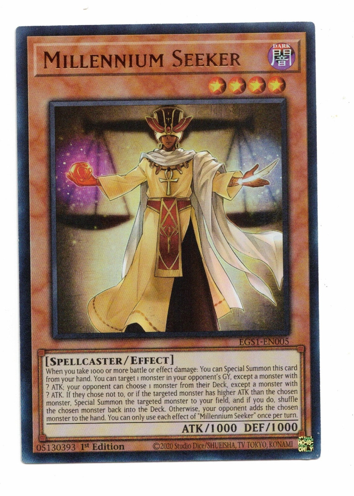 Yu-Gi-Oh! Card: Millennium Seeker EGS1-EN005 1st Edition Ultra Rare! NM