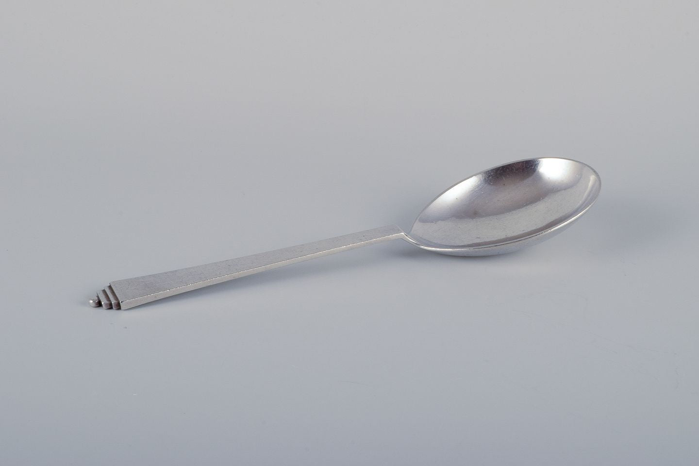 Georg Jensen Pyramid. Serving spoon in sterling silver.
