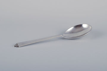 Georg Jensen Pyramid. Serving spoon in sterling silver.