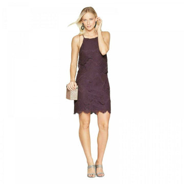 Xhilaration Women's Strappy Allover Lace Dress