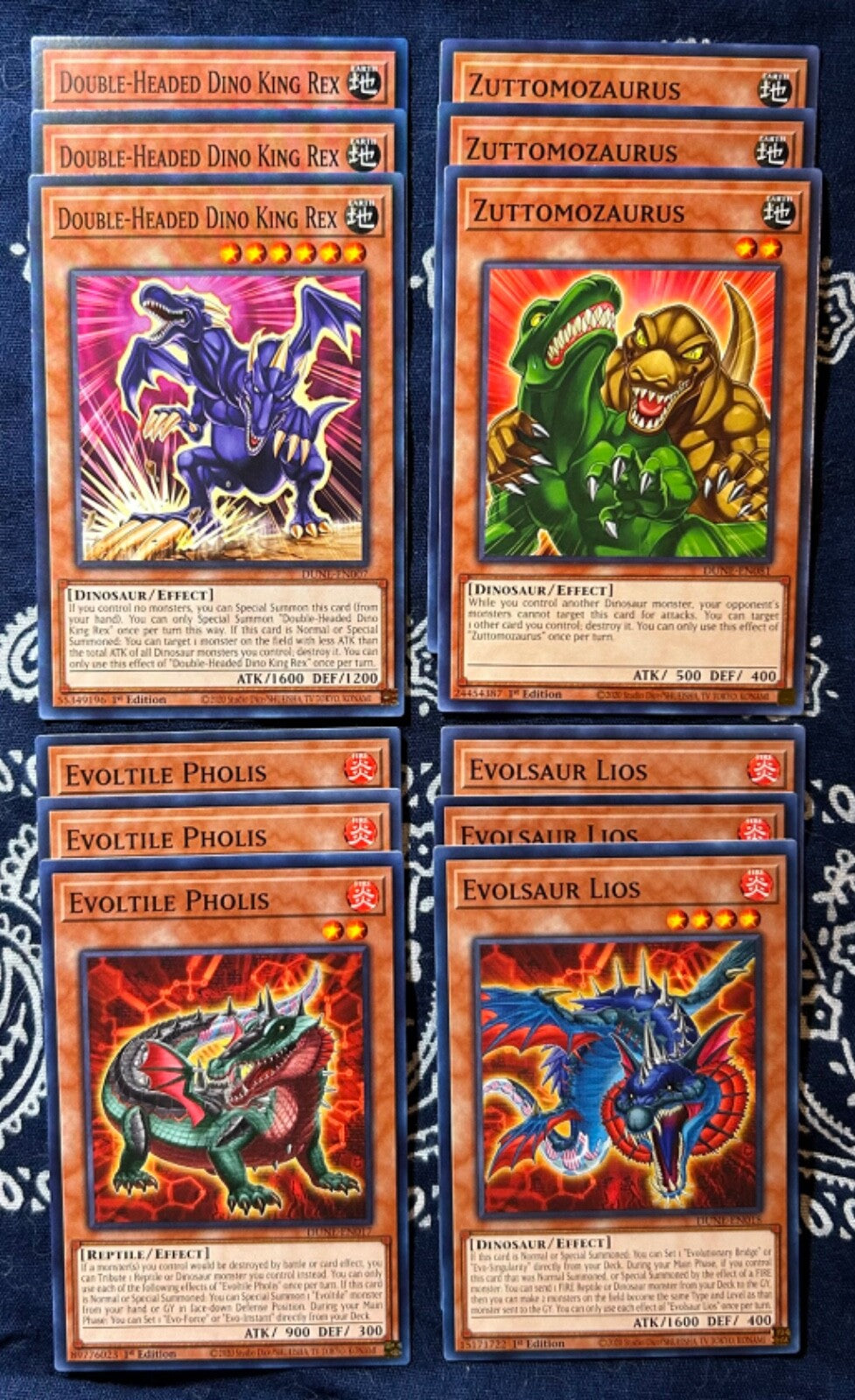 Yu-Gi-Oh!! TCG Dinosaur Deck Core -DUNE Commons 1st Edition NM ‼️READ‼️