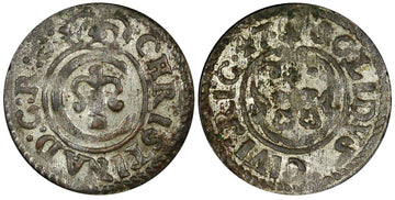 Riga.Livonia Christina of Sweden (1632-1654) Silver 1647 Solidus 0,49g.KM# 21(9)