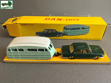 Voiture miniature Attelage BMW 1500 Caravane Henon Dan Toys Style Dinky  DAN-A04