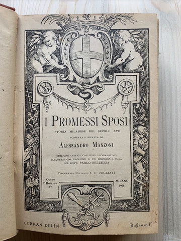 I PROMESSI SPOSI - Tipografia Cogliati 1908
