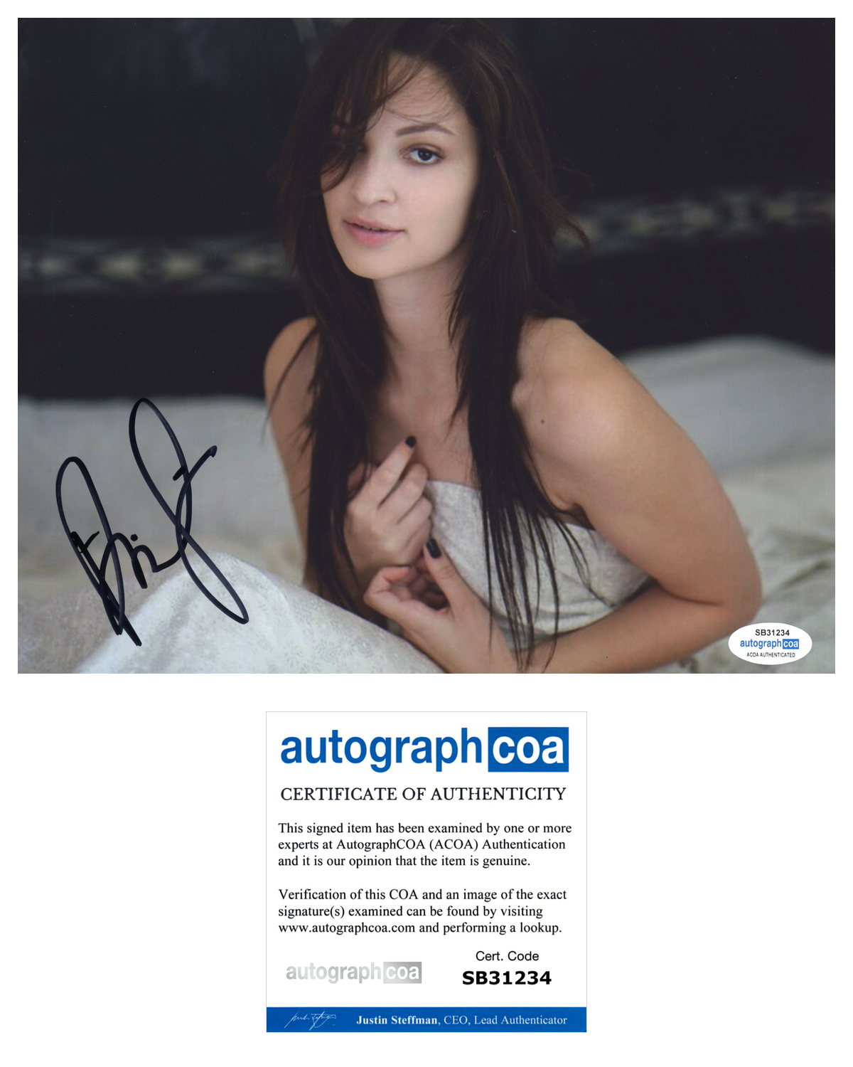 Ruby Modine Signed Autographed 8x10 Photo Happy Death Day Shameless ACOA COA