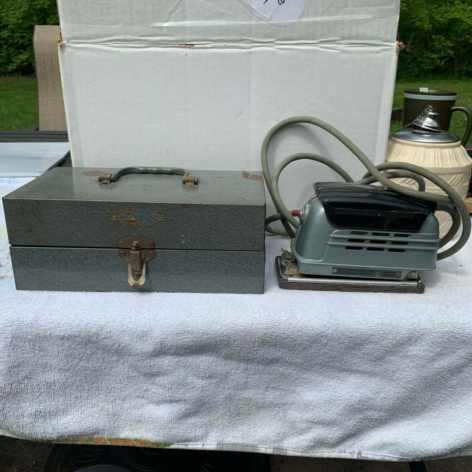 Vintage Craftsman Sears Roebuck Electric Sander 110.27130 With Original Case