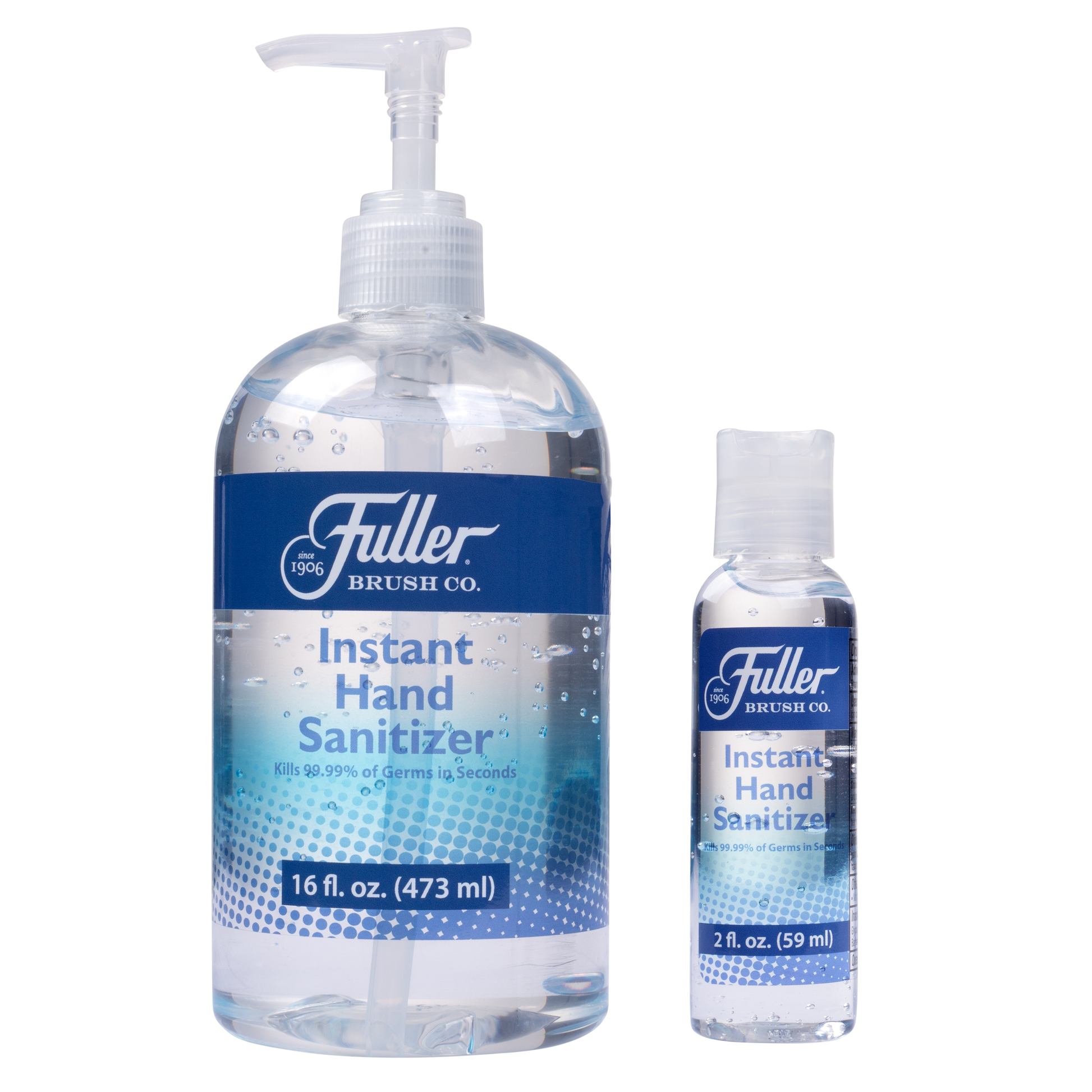 Instant Hand Sanitizer Gel 16 oz Pump Bottle with BONUS Travel Size Sanitizer