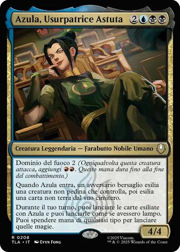 Azula, Usurpatrice Astuta MTG - Magic: The Gathering | Avatar: The Last  Airbender #208 (Italiano)