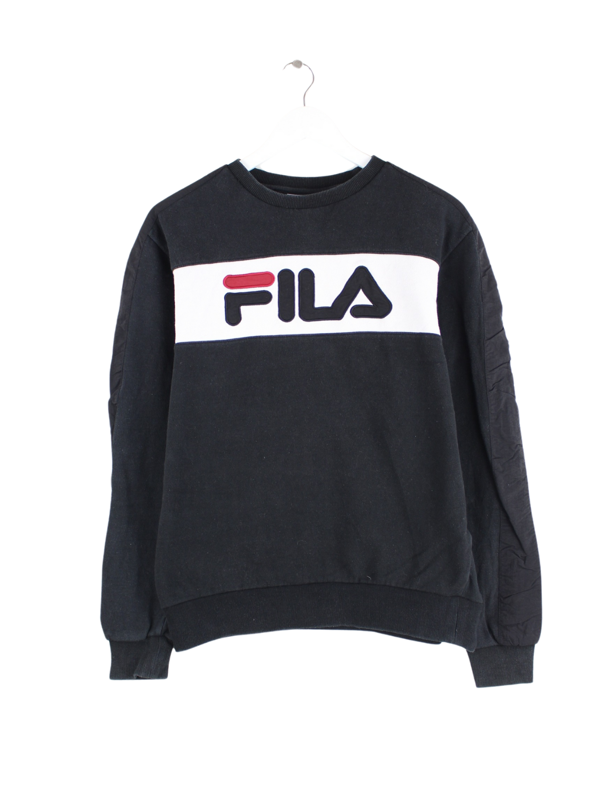 Fila Embroidered Sweater Schwarz S