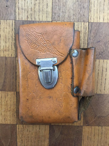 Harley Davidson Leather Cigarette & Lighter Holder W/ Belt Loop
