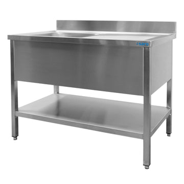 SARO Handfat med 1 handfat, vänster - 600 mm djup, 2000 mm