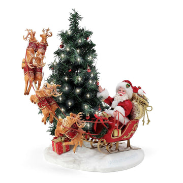 Possible Dreams Here Comes Santa Claus Figurine, 21"