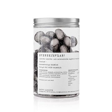 Haupt drop Svenskjävlar, extreem zout met zachte vulling, Zweden, 250 g